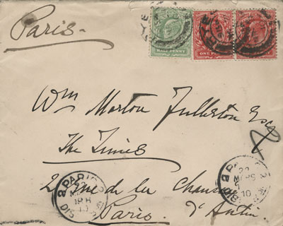 old letter from Paris