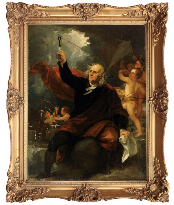 Benjamin Franklin Drawing Electricity from the Sky