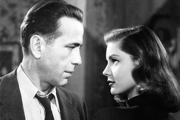 Humphrey Bogart and Lauren Bacall from the 1946 film The Big Sleep.