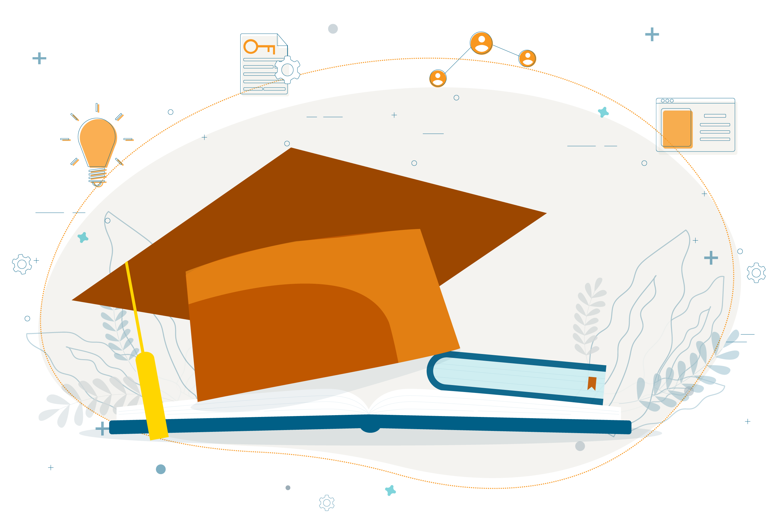 illustration of graduation cap