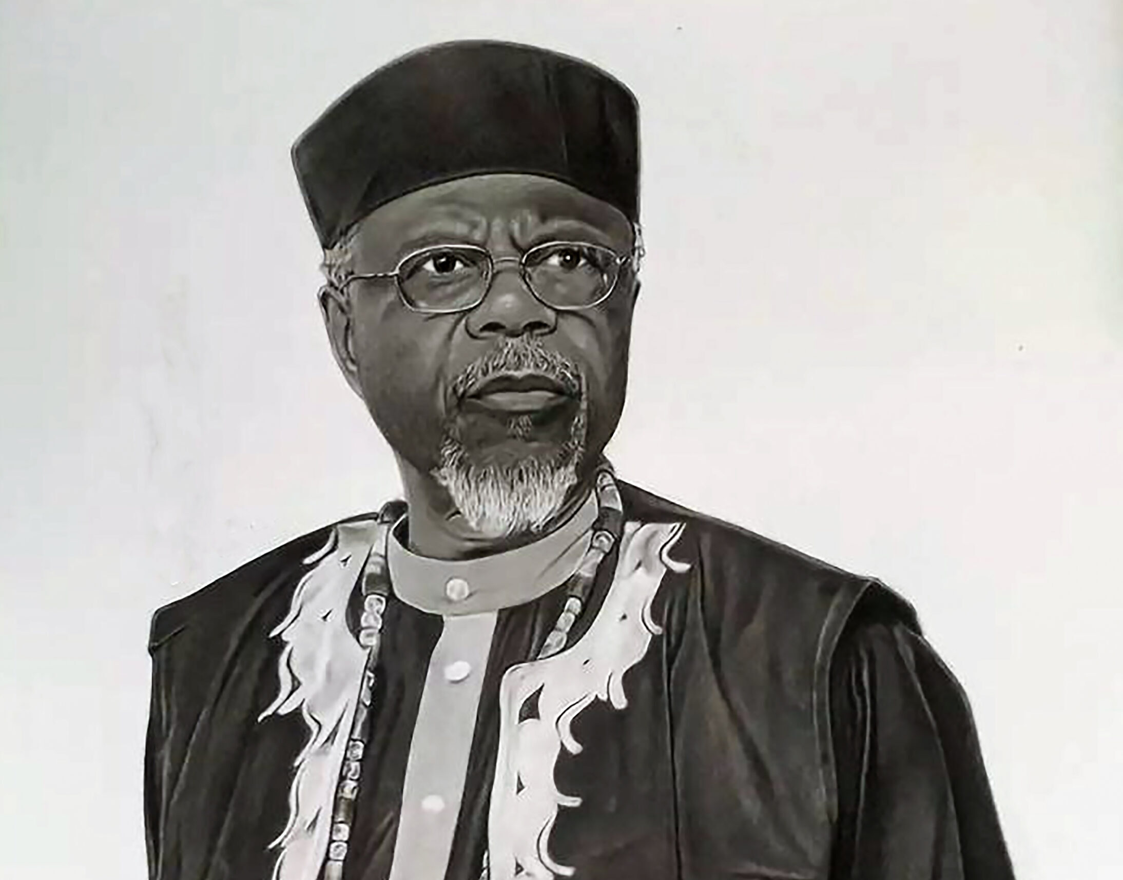 [Monday 12:57 PM] Oppenheimer, Daniel J Pencil drawing by Adeoye Hassan, from a reference photo by Michael Efionayi. Courtesy of Toyin Falola. 